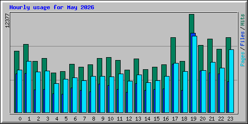 Hourly usage for May 2026