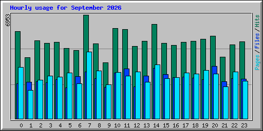 Hourly usage for September 2026